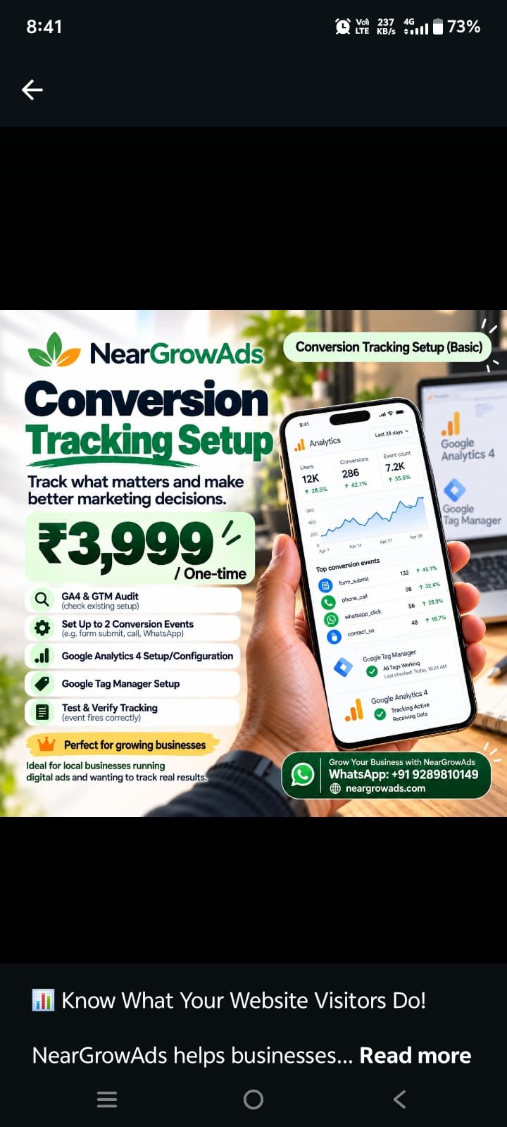 Conversion Tracking Setup in Delhi: Track Website Leads