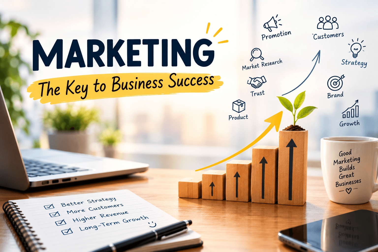 Marketing: The great key to Business Success .