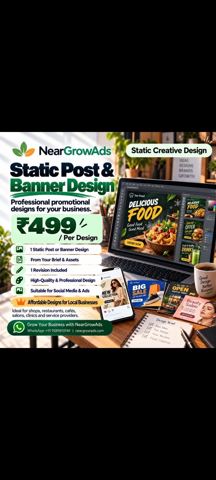 Social Media Post and Banner Design Services in Delhi