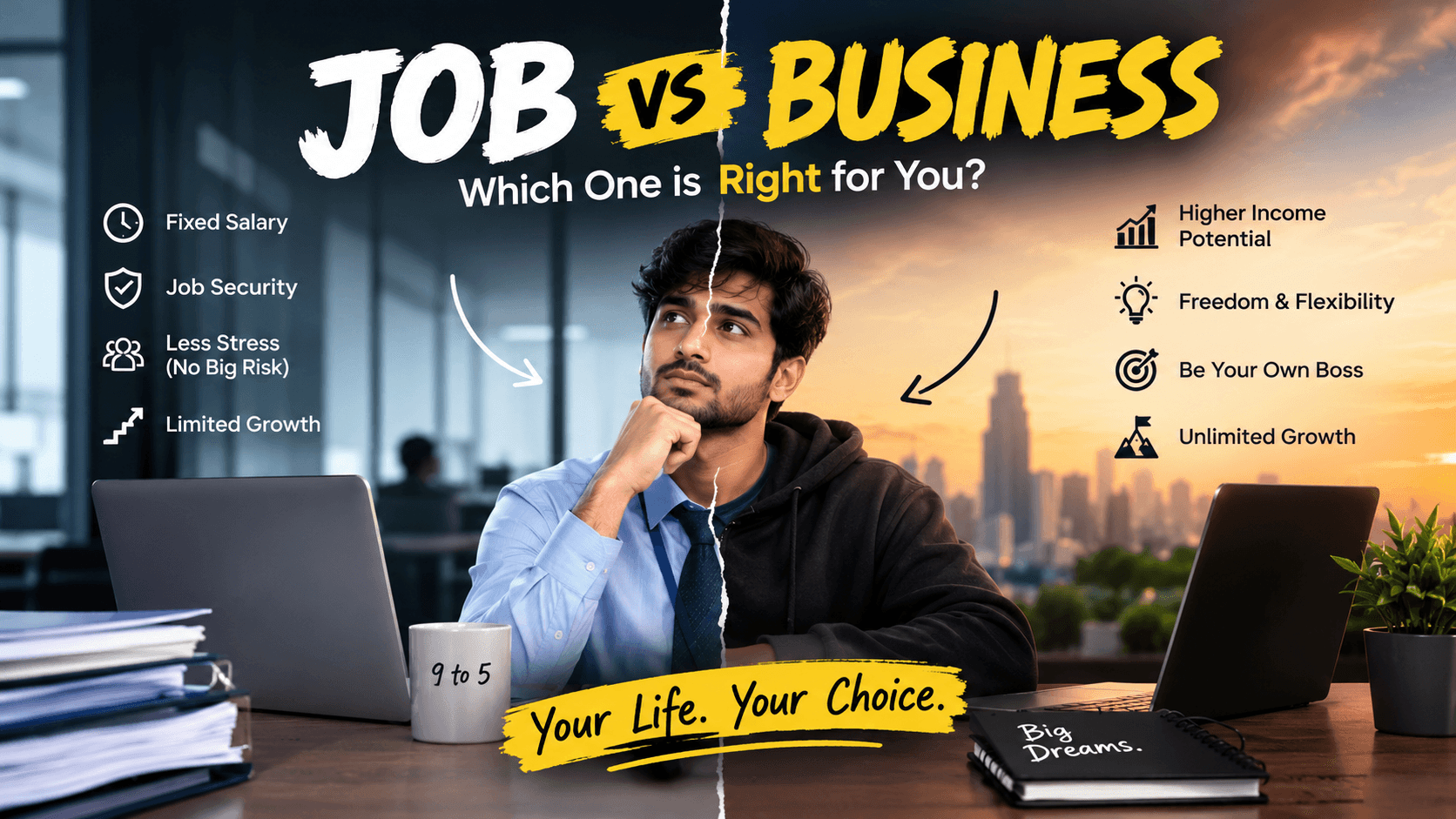 Job vs Business: Which One Is Actually Right for You?