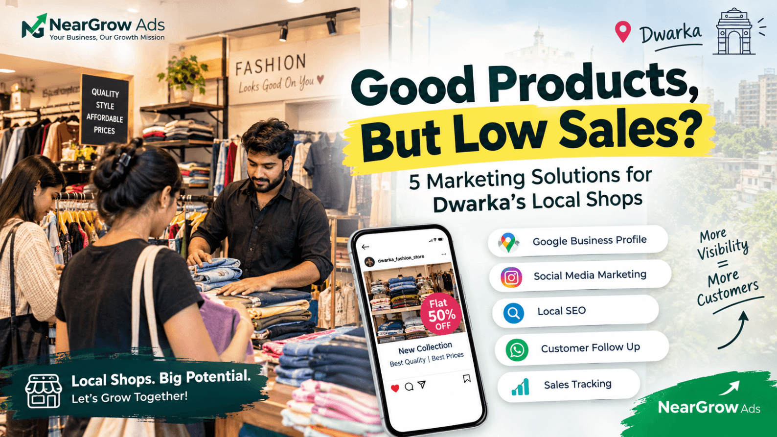 Dwarka Mein Local Shops Ki Sales Kyun Nahi Badh Rahi?